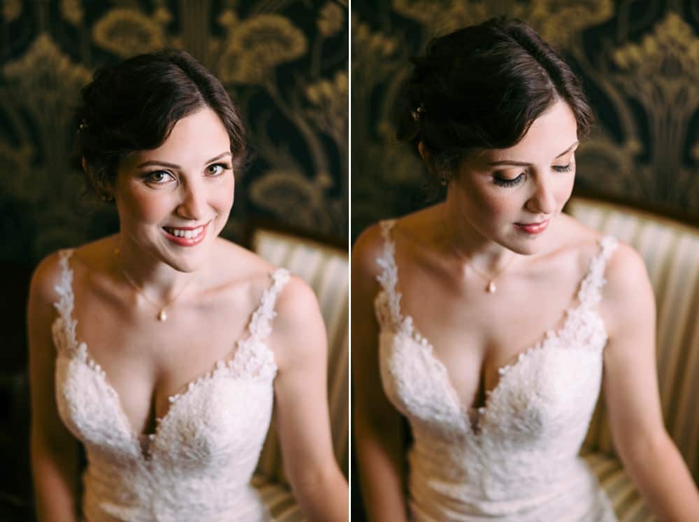 portraits of bride at Naples Hotel