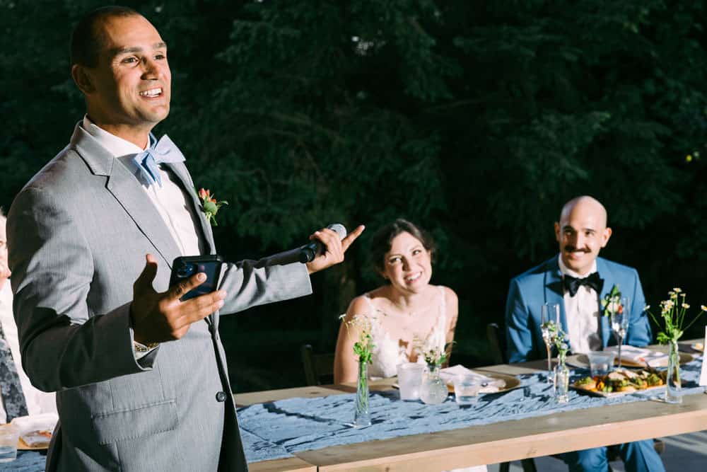 wedding reception speech by groomsman